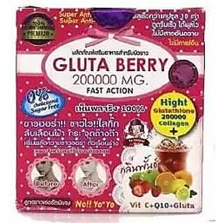                       Gluta Berry 200000 mg Drink Punch Whitening Skin Fast action 10pcs. / Box.                                              