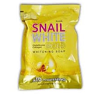                       Snail White Gold Glutathionne X10 Whitening Soap - 80G Pack Of 1 -THAILAND                                              
