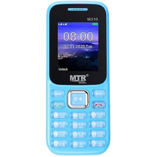                       MTR M310 (Dual Sim, 1.8 Inch Display, 1000mAh Battery, Light Blue)                                              