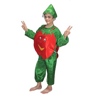                       Kaku Fancy Dresses Tomato Vegetables Costume -Red  Green, for Boys  Girls                                              