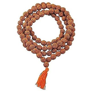                       5 Mukhi Rudraksha Mala With Rudraksha Bracelet For Men  Women                                              