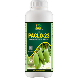 EBS PACLO-23 PACLOBUTRAZOLE 23 SC (1 Litre)  Fertilizer For Mango Tree Plant Growth Regulator Mango  Helps In Plant