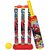 Plastic Cricket Set with Stump and Ball, Pack of 1, Multicolored