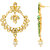 Jewellity Golden Kundan with Back Meena Chandbali Dangle Earrings for Women/Girls ERK -5194