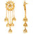 Jewellity Golden Polki Long Jhumki Earrings for Women/Girls ERG-187