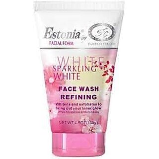 Sparkling White Refinig Face Wash With White Crystallites and Micro Beads, For To Bring Out Inner Glow, 130g