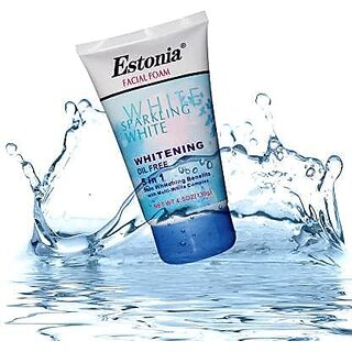 Whitening 5 IN 1 Oil Free Face Wash For All Skin Types,130g (Blue)