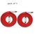 super vooc Type C USB data Cable red (1mtr, pack of 2 )