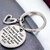 M Men Style  Thank You For My Being My Sister With Heart Charm Silver Stainless Steel Keychain KeyS7