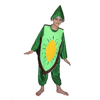                       Kaku Fancy Dresses Kiwi Fruits Costume -Green, for Boys  Girls                                              