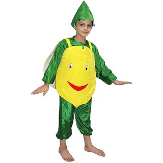                       Kaku Fancy Dresses Lemon Vegetable Costume -Yellow, For Boys  Girls                                              