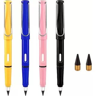                      Aasiyaenterprises 4Pcs Inkless Drawing Pencils / Mechanical Pencils (Set Of 4, Multicolor) Pencil (Multicolor)                                              