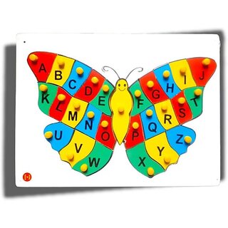                       Aasiyaenterpises Butterfly Style Capital Abcd (Multicolor)                                              