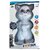 Talking Cat with Recording, Music, Story and Touch Functionality, Gray