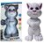 Talking Cat with Recording, Music, Story and Touch Functionality, Gray