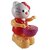Adroit Cartoon Cat Toy (Battery Operated) for Kids with Colorful Lights, Music, Knock  Rotation Function,Multi Color