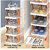 ASEENAA 6 Layer Plastic Shoe Rack Shoe Stand Storage Organizer Shoe Cabinet Durable Portable Shoe Organizer