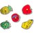 Aasiyaenterprises Fruits Name Pictures Puzzle Board With Knob For Kids (Multicolor)