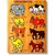 Aasiyaenterprises Domestic Animal Picture Puzzle Board With Knob For Kids (Multicolor)