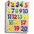 Aasiyaenterprises 1 To 20 Counting Numbers Wooden Puzzle Board With Knob Educational Game For Kids (Multicolor)