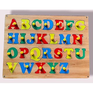                       Aasiyaenterprises Capital Abcd Puzzle Board Learning Toy For Kids L (Multicolor)                                              