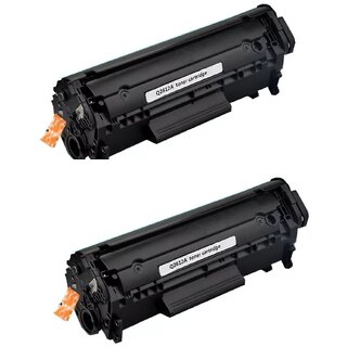                       12A Dual Pack Toner Cartridge For LaserJet 1010, 1012, 1015,1018, 1020, 1020 Plus, 1022, 1300, 3015 Combo                                              