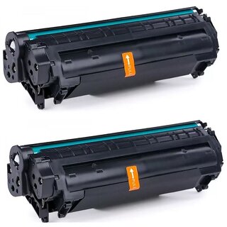                      12A Laser Printer Cartridge Use with Laserjet Printer 1020, M1005, 1018, 1010, 1012, 1015, 1022, 1022N (Pack of 2)                                              