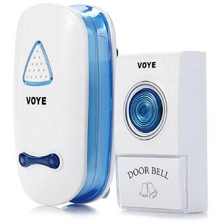 VOYE V025A 100M Range AC Wireless Doorbell Is White In Colour,It Can Be Used In Homes, Hospitals  Other Commercial Cent