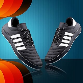                       Hakkel Casual Boot H146-Black Sneakers For Men (White)                                              