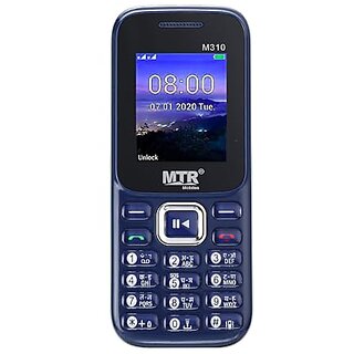                       MTR M310 (Dual Sim, 1.8 Inches Display, 1000mAh Battery, Dark Blue)                                              