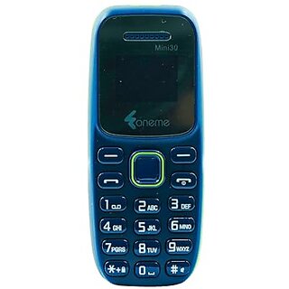                       ONME Mini 30 (Dual Sim, 1.68 Inches Display, 800mAh Battery, Blue)                                              