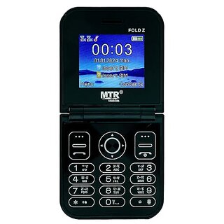 MTR FOLD (Dual Sim, 2.4 Inches Display, 2000mAh Battery, Black) MTR FOLD (Dual Sim, 2.4 Inches Display, 2000mAh Battery, Black)