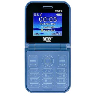 MTR FOLD (Dual Sim, 2.4 Inches Display, 2000mAh Battery, Blue) MTR FOLD (Dual Sim, 2.4 Inches Display, 2000mAh Battery, Blue)