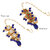 LUCKY JEWELLERY Back Meenakari 18k Gold Lucknow Dibbi Kundan, Uncut Faux Kundan, Combo Necklace set