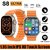 S8 ULTRA7 AMOLED Display Rectangle Dial Shape Multicolor Strap Compatible with Android  iOS Smart Watch