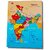 Aasiyaenterprises India Map Picture Puzzle Board With Knob For Kids (Multicolor)