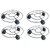 GARDEN DECO 11-Inch Pot Stand with Wheels - Indoor and Outdoor (Set of 4 PC).