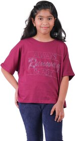 belle bliss girls printed top