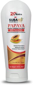 Herbal Papaya Face Wash, Blemishes Removal Face Wash, Herbal Face Wash 120 ml
