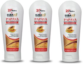 Herbal Papaya Face WashSkin Glowing Herbal Face Wash  Blemish Removal Face Wash  3 Pc ,Each 120 ml