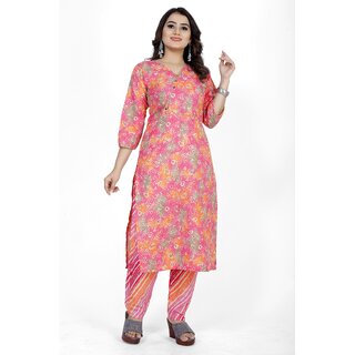                       SVB Saree Multicolour Kurta set                                              