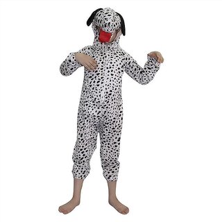                       Kaku Fancy Dresses Dog Pet Animal Costume For Kids - Black  White  Animal Fancy Dress For Boys  Girls                                              