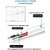 Larecastle USB Type C Cable 4 A 1 m VOOC DASH WARP DART Flash Charging Type-C Cable and Micro USB Cable