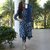 SVB Blue Colour Floral Print Kurta Set