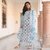 SVB White Printed Kurta Set
