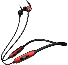 EKKO Unplug N03 Neckband: Top-tier ENC, 40ms Latency, 15-Hour Playback, Max Bass, Twin Connect, Siri & Google Assistant (Red)