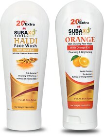 Herbal Haldi Face Wash  Turmeric Face Wash 120 ml  Orange Face Wash  Vitamin C Face Wash -120 ml