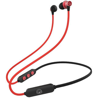 EKKO Unplug N02 Neckband with Super Sound Heavy Bass, Playback time Upto 15 Hours, Max BASS, TwinConnect, Siri & Google Assistant Activate (Red)
