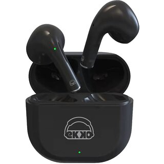                       EKKO Earbeats T02 True Wireless Earbuds: 10MM Drivers, Mass Bass, Bluetooth 5.0, Ultimate Comfort, 3-Hour Playback (Black)                                              