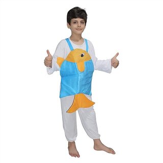                       Kaku Fancy Dresses Dori Fish Costume - Blue  Yellow, For Boys  Girls                                              